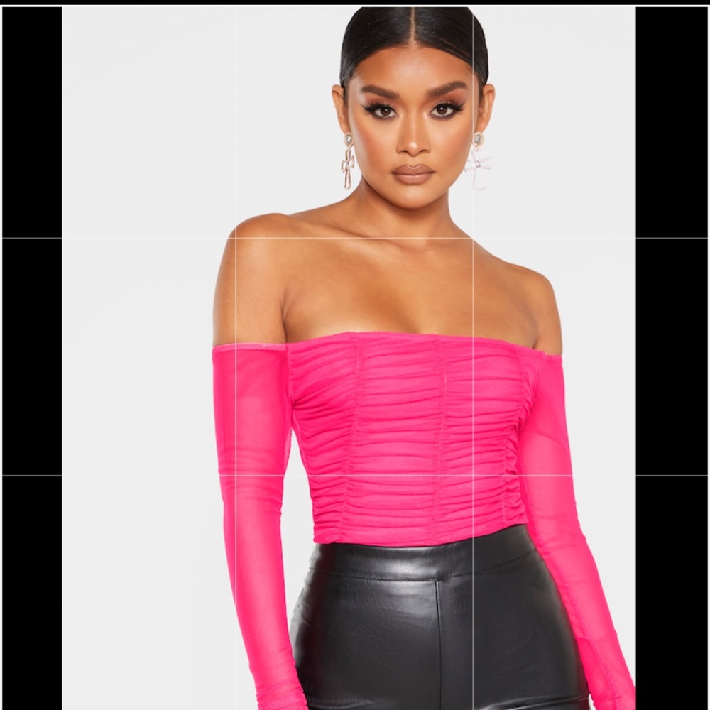 Pretty Little Thing Hot Pink Body Suit